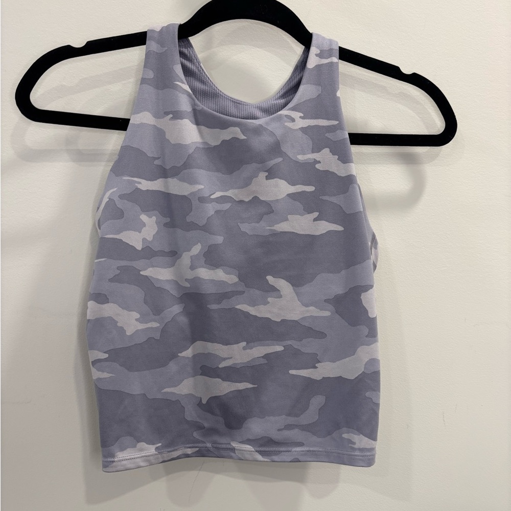 Athleta Gray Camouflage Tank Top
